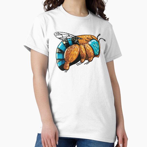 Aperçu de l'œuvre Abeille à bandes bleues créée et vendue par Karin Taylor.