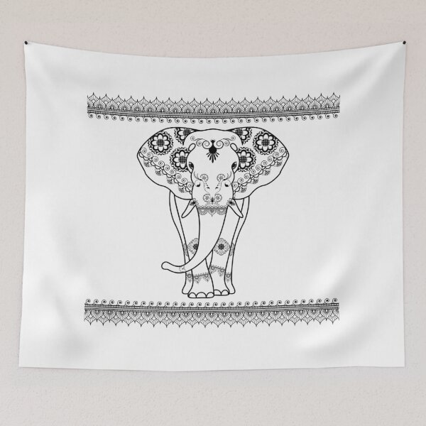 Item preview, Boho Elephant 1 designed and sold by TheWhiteRhyno.