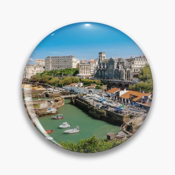 Item preview, Biarritz harbor and church designed and sold by Gaël FONTAINE.