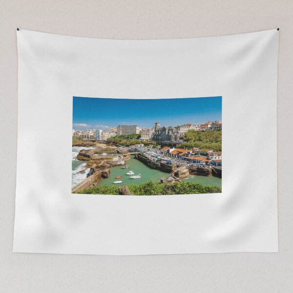 Item preview, Biarritz harbor and church designed and sold by Gaël FONTAINE.