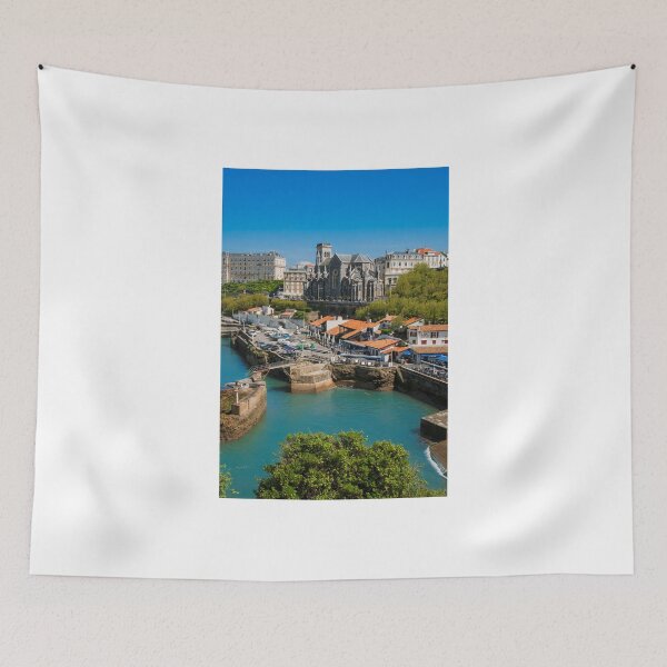 Item preview, Biarritz harbor and church designed and sold by Gaël FONTAINE.