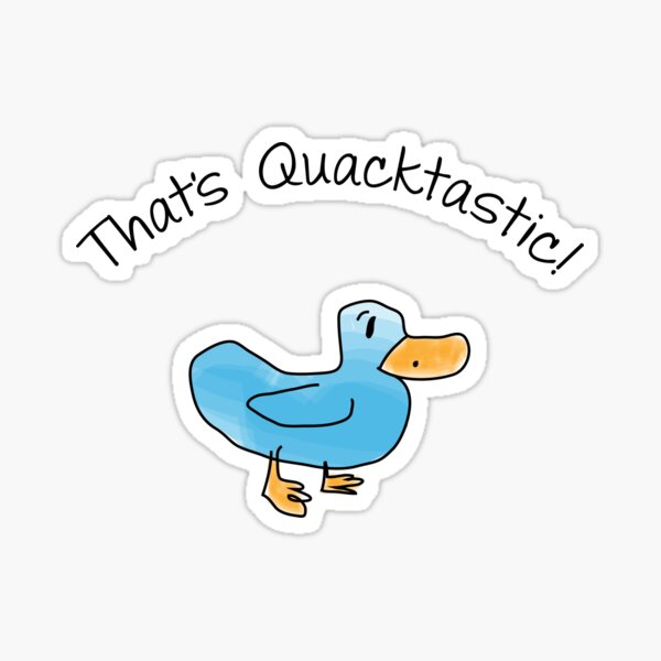 Vista previa del artículo con la obra «Eso es Quacktastic», diseñado y vendido por typeo.