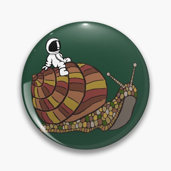Chill Spaceman Snail Ride Pin