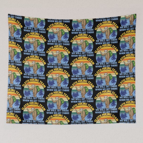 Item preview, Funny Sloth Hiking Team designed and sold by evadeedesigns.