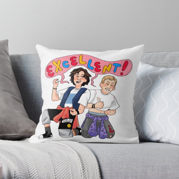 Bill and Ted Throw Pillow