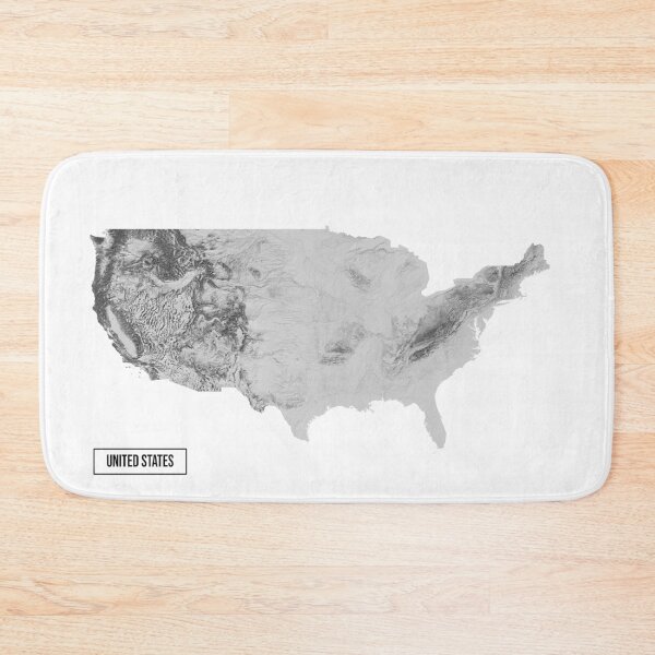 Item preview, Relief Map of the United States designed and sold by ThinkAboutMaps.