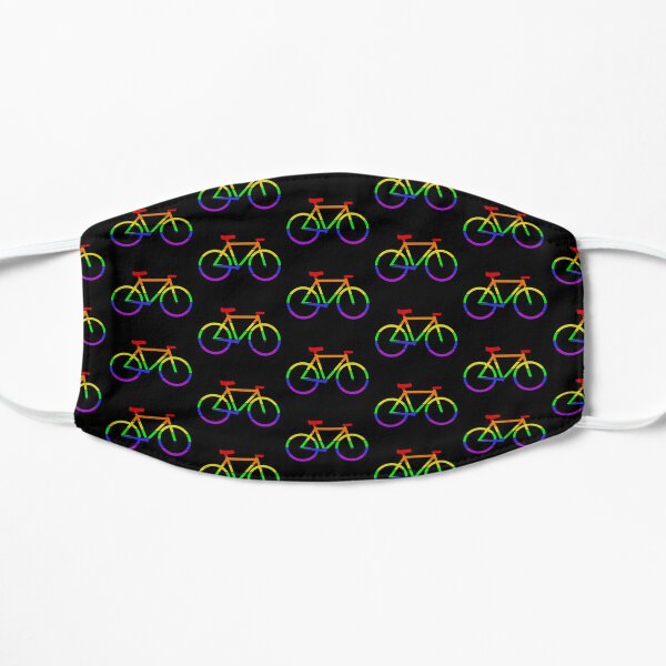 Rainbow Pride Bike (Black Background) - LGBTQ+ Mask