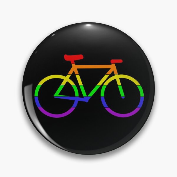 Item preview, Rainbow Pride Bike (Black Background) - LGBTQ+ designed and sold by Anaquin.