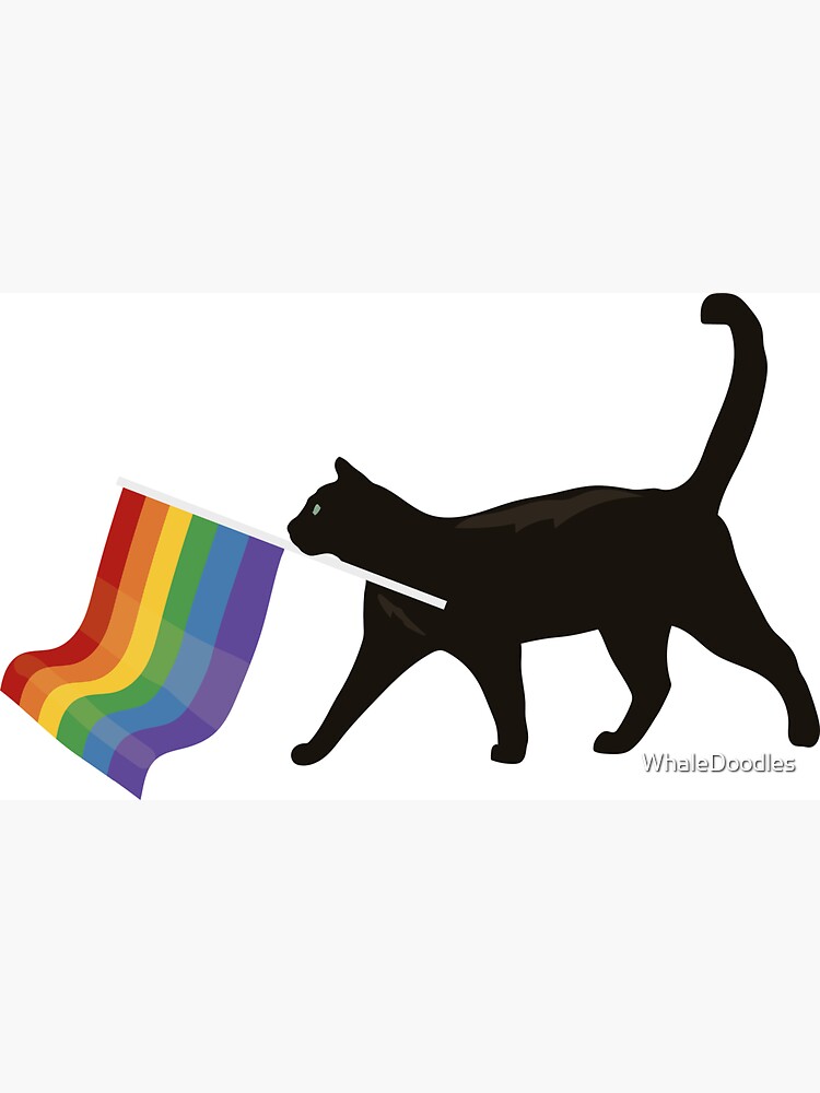 Aperçu 3 sur 3. Magnet avec l'œuvre un petit ami chat gay ! créée et vendue par WhaleDoodles.