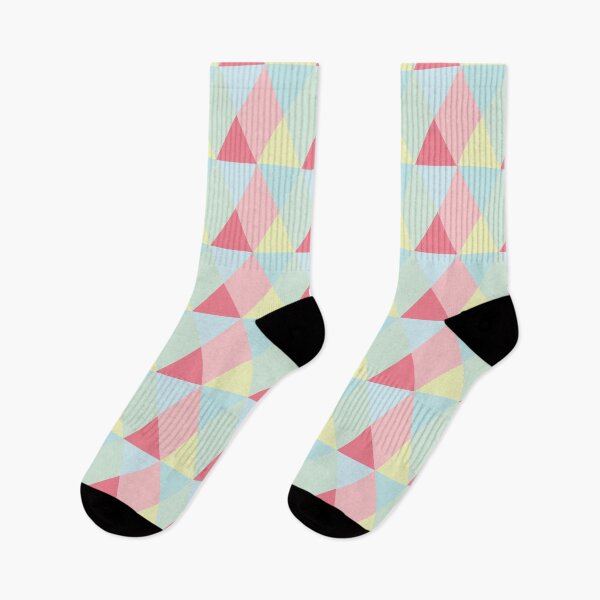 Item preview, Pink, Lemon and Green Triangle Pattern designed and sold by shadowbright.