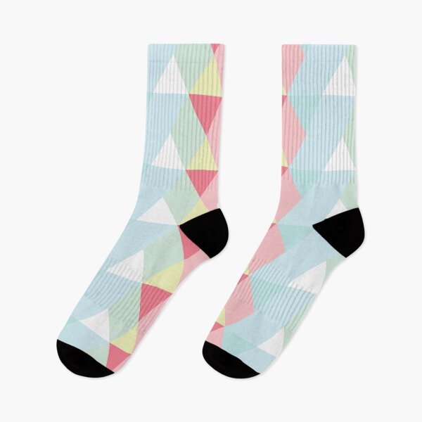 Item preview, Bright Pink and Ice Blue Triangle Mountainside designed and sold by shadowbright.