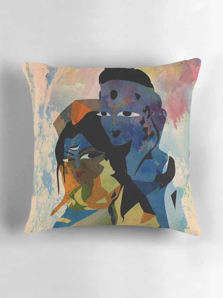 Thumbnail 3 of 4, Pillow, Abstract art designed and sold by Rococodesigns.