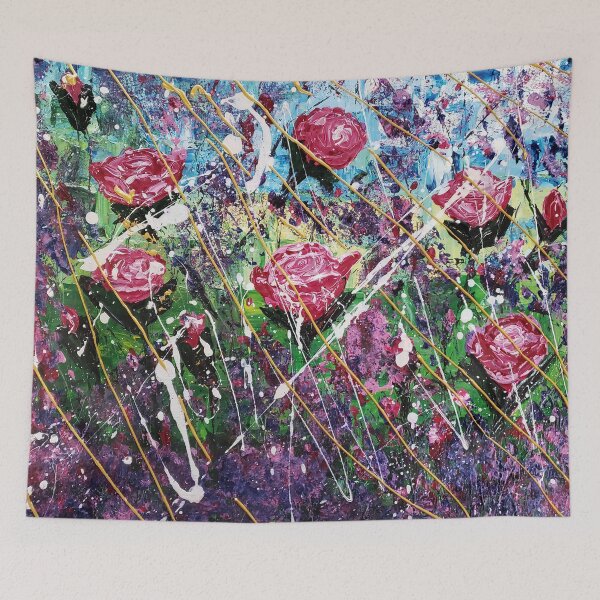Item preview, Abstract Multi-Color Flowers designed and sold by LivingArtBrenda.