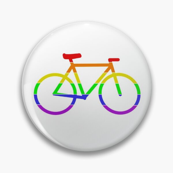 Item preview, Rainbow Pride Bike (White Background) - LGBTQ+ designed and sold by Anaquin.