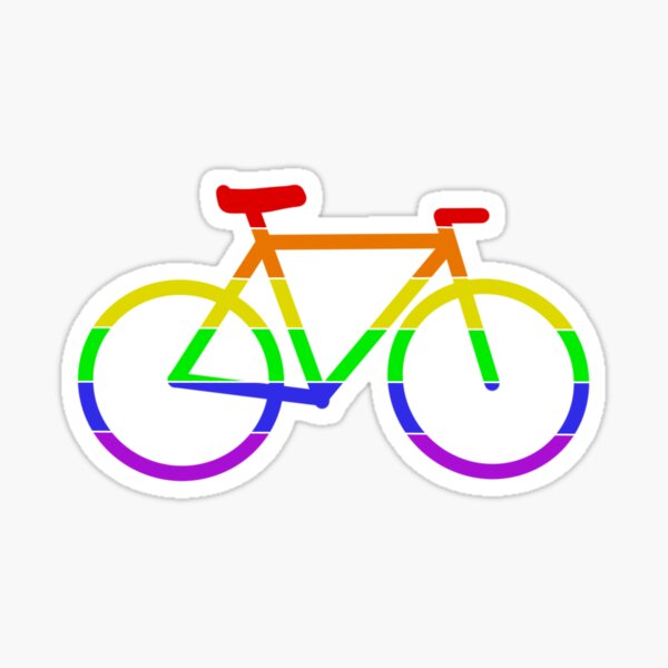 Rainbow hot sale bike stickers