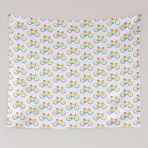 Item preview, Rainbow Pride Bike (White Background) - LGBTQ+ designed and sold by Anaquin.