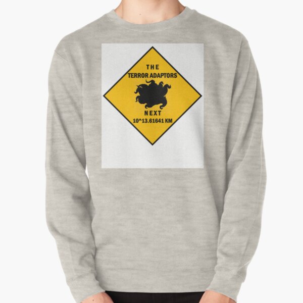 Warning - Horrors Crossing (white) Pullover Sweatshirt