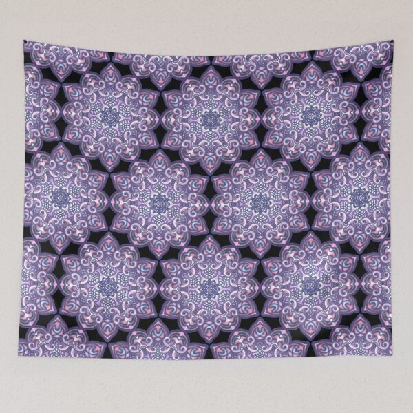 Item preview, violet mandala designed and sold by MandalaFlowerArt.