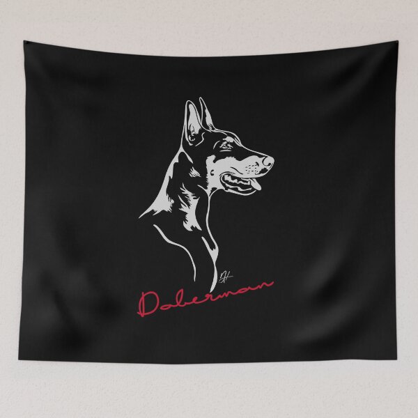Item preview, Doberman Dog Canine Portrait designed and sold by dogarts.