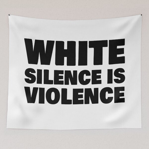 Item preview, White silence is VIOLENCE designed and sold by ThingsShop.