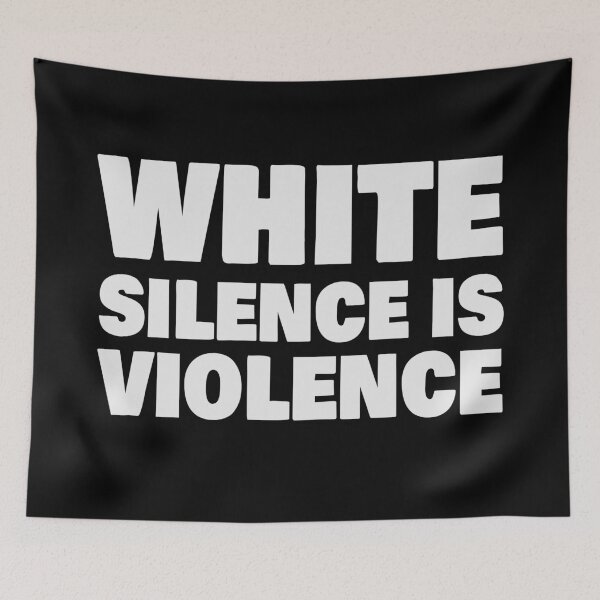Item preview, White silence is VIOLENCE designed and sold by ThingsShop.