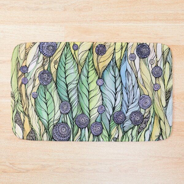 Item preview, Dandelions.Hand draw  ink and pen, Watercolor, on textured paper designed and sold by MandalaFlowerArt.