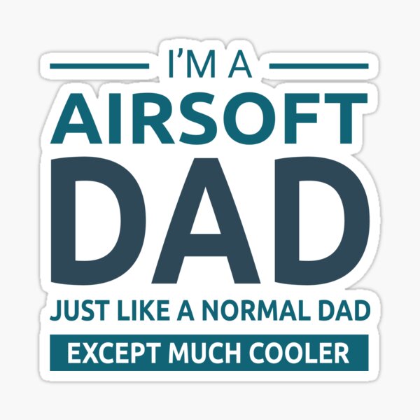 Vista previa del artículo con la obra «Airsoft Dad Gun Player Regalo del Día del Padre», diseñado y vendido por TastefulTees.