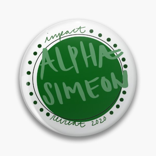 Item preview, Alpha Simeon circle sticker designed and sold by b-kcreates.