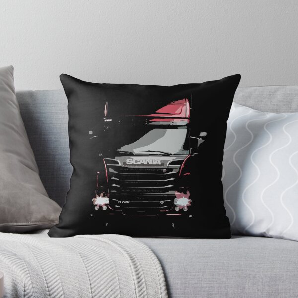 Scania Trucker Throw Pillow