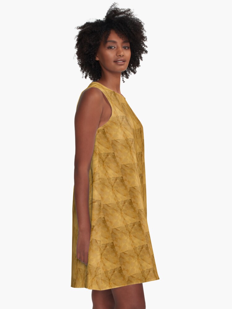 Alternate view of Dipped in Gold A-Line Dress