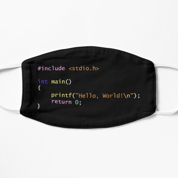 Hello World in C Mask