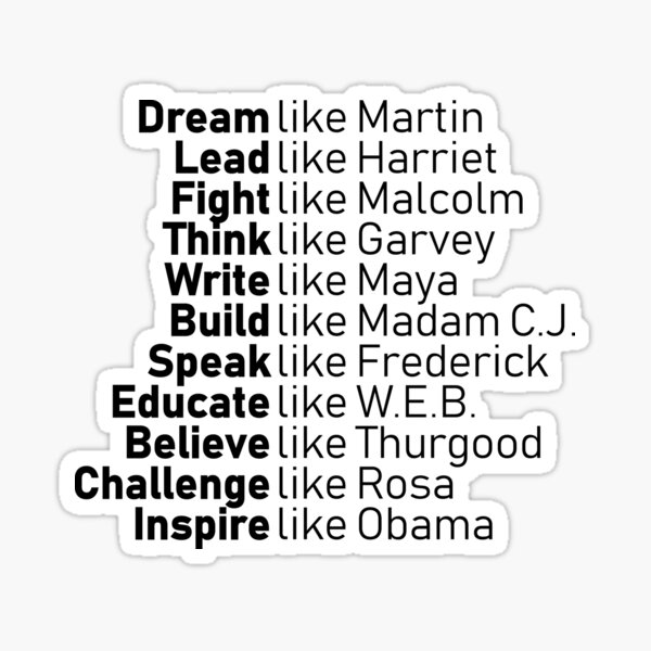 Download Dream Like Martin Stickers Redbubble