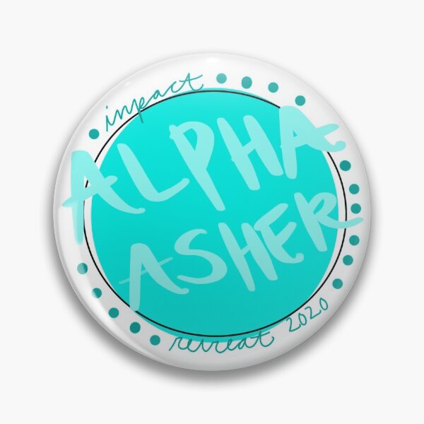 Item preview, Alpha Asher circle sticker  designed and sold by b-kcreates.
