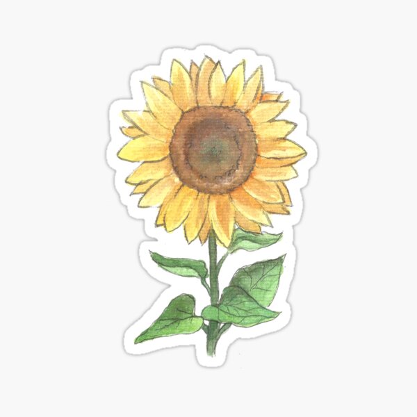 Item preview, Watercolor Sunflower designed and sold by PhoebeLimArt.
