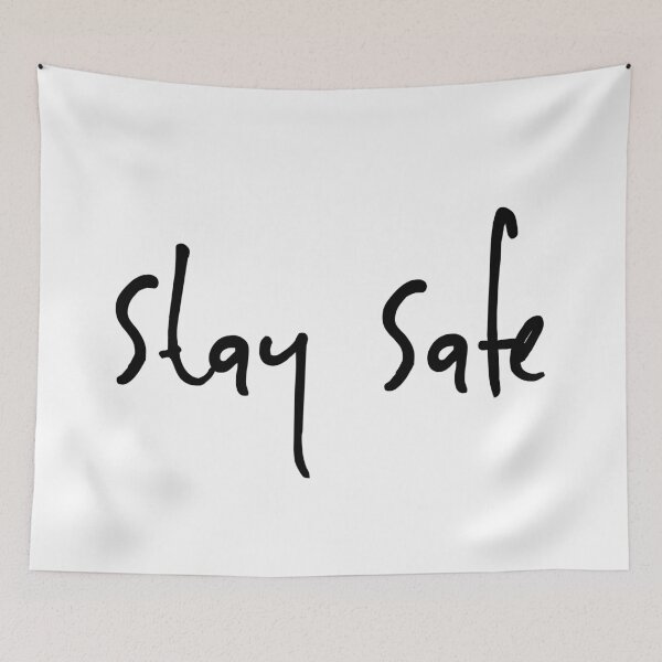 Item preview, Stay Safe, Safety First, Typography Safety Design. designed and sold by That Cheeky Tee.