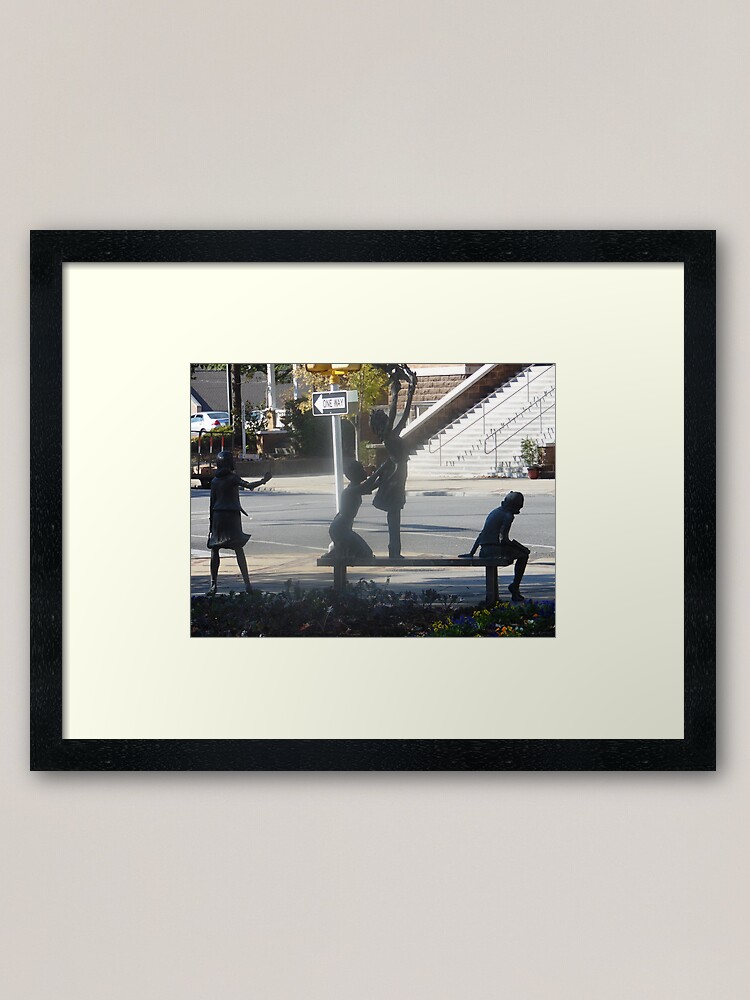 Alternate view of CRM - 4 Little Girls Framed Art Print