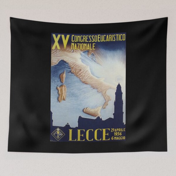 Item preview, Lecce 1956 vintage travel poster designed and sold by stickart-marek.