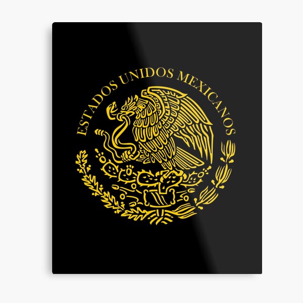 Bandera de Mexico Sticker Escudo Mexicano