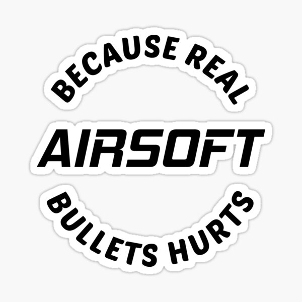 Airsoft Lovers Gun Player Gift Sticker