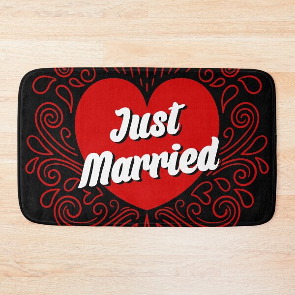 Item preview, Just Married Red Heart  designed and sold by Alondra.