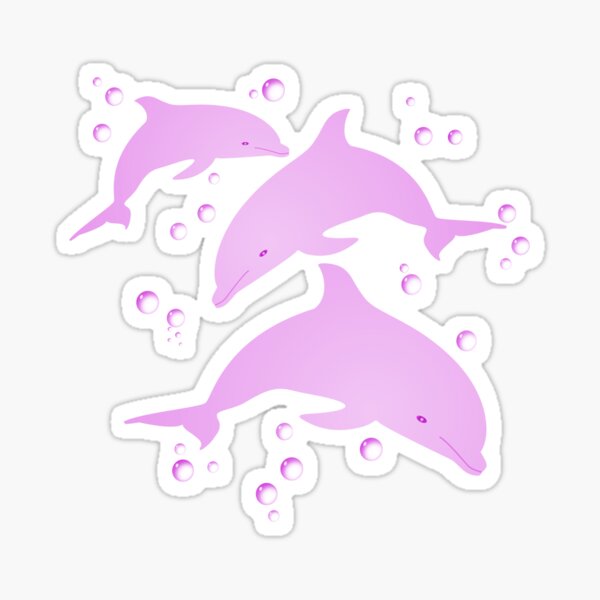 Pink Dolphins Sticker