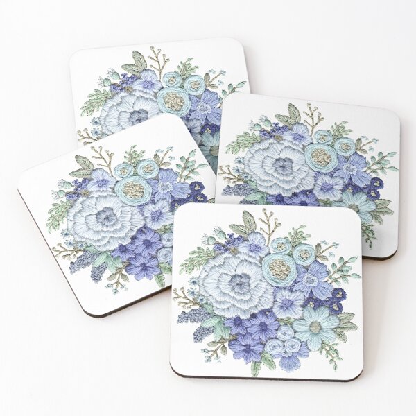 Item preview, Blue Floral Bouquet designed and sold by Stitch-In-Twine.