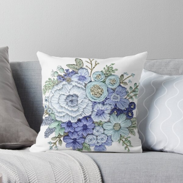 Item preview, Blue Floral Bouquet designed and sold by Stitch-In-Twine.