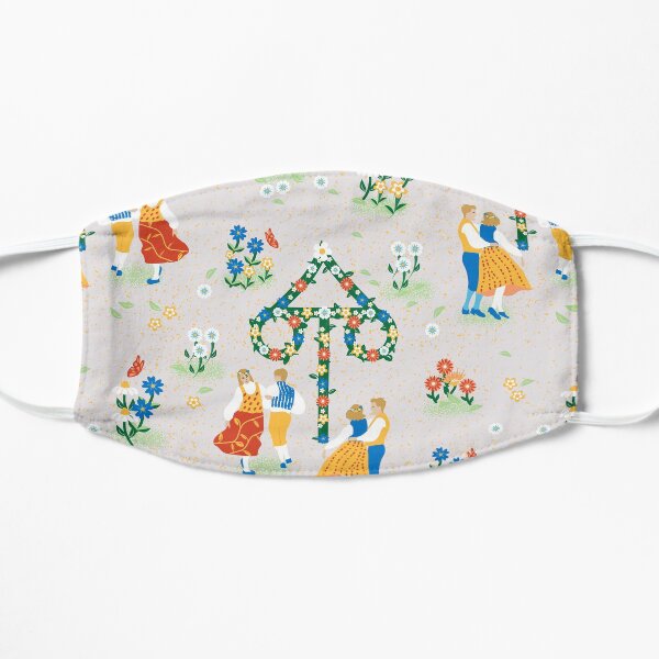 Midsummer Maypole Dance Flat Mask