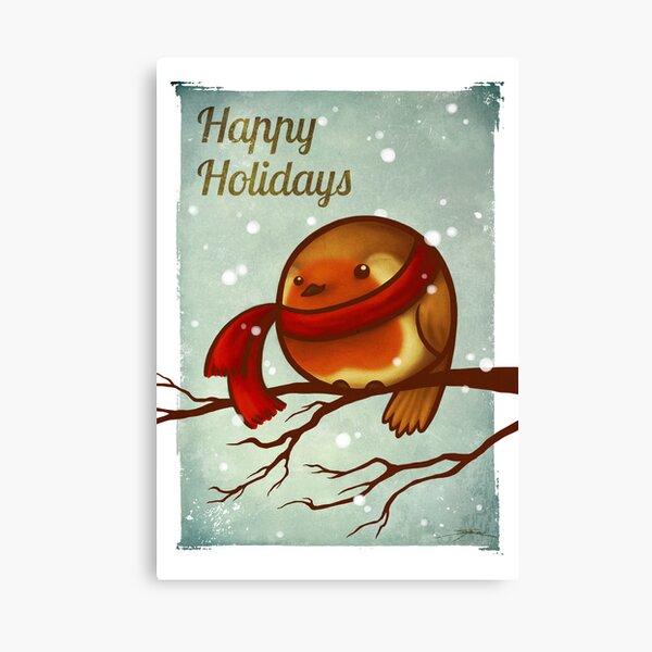 Winter Robin Canvas Print
