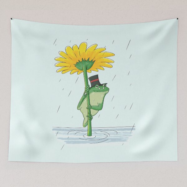 Item preview, Cute Frog in the Rain - When It Rains It Pours  designed and sold by Thordur Sturluson.