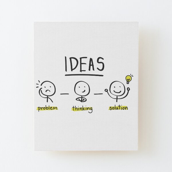 Ideas Wood Mounted Print