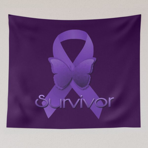 Item preview, Purple Awareness Ribbon Survivor designed and sold by Alondra.