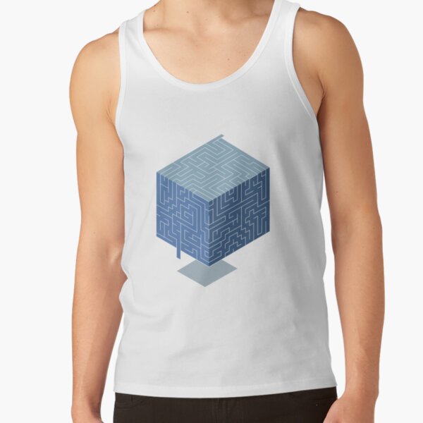 3D maze Tank Top