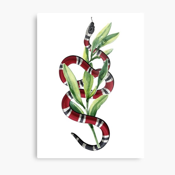 Wall Art of Gucci Snake - Skull Wall Decor - Glam Poster Print for Room or  Home Decoration - Chic Fashion Design Gift for Women, Wife, Woman, Her